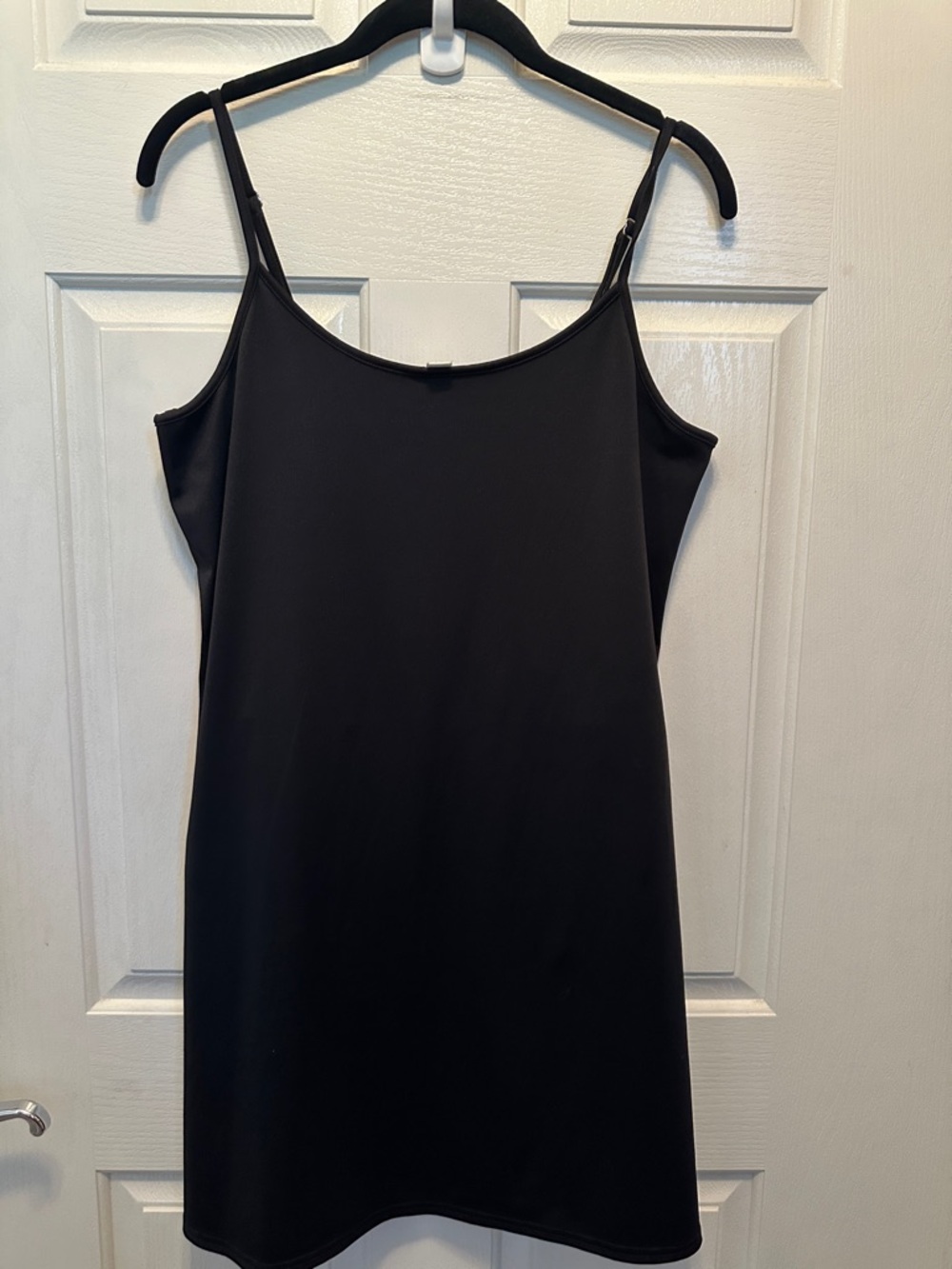 J. Crew Classic Black Lined Tank Dress Wardrobe Staple LBD Size L